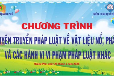 Tuyên truyền phòng chống pháo, vật liệu nổ và an toàn giao thông trong nhà trường
